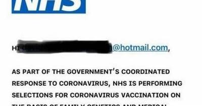 John Burns - Coronavirus Ayrshire: Vaccine scammers target patients with fake appointment emails - dailyrecord.co.uk