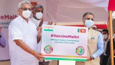 India's gift of 5 lakh doses of Covid-19 vaccines reach Sri Lanka - livemint.com - India - Sri Lanka
