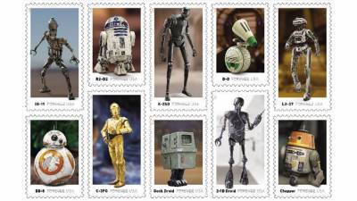 USPS unveils new stamps featuring droids from 'Star Wars' galaxy - fox29.com - Washington