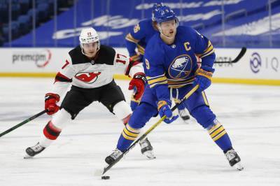 Taylor Hall - Ralph Krueger - Linus Ullmark - Eichel scores in shootout, Sabres beat Devils 4-3 - clickorlando.com - state New York - county Buffalo - state New Jersey - county Jack