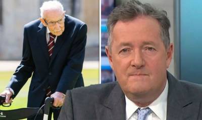 Piers Morgan - Tom Moore - Captain Sir Tom Moore rushed to hospital with Covid as Piers Morgan sends well wishes - express.co.uk