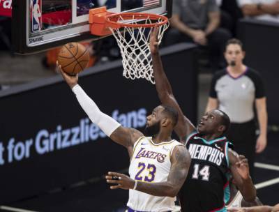 Anthony Davis - Kyle Anderson - Jonas Valanciunas - James leads Lakers past Grizzlies to open 2-game set - clickorlando.com - Los Angeles - state Tennessee - city Memphis, state Tennessee