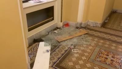 Video footage shows aftermath of Capitol chaos, damage to Senate wing - fox29.com - area District Of Columbia - Washington, area District Of Columbia