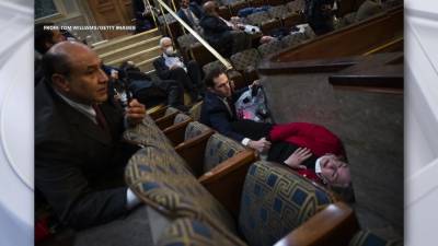 Congresswoman photographed lying on House gallery floor speaks out - fox29.com - state Pennsylvania