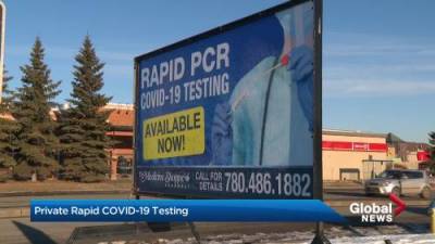 Sarah Ryan - Private COVID-19 testing in Alberta - globalnews.ca