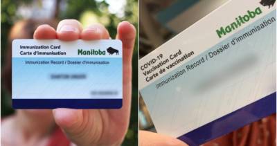 New Manitoba COVID-19 vaccination card causes confusion out of province - globalnews.ca - Britain - city Columbia, Britain