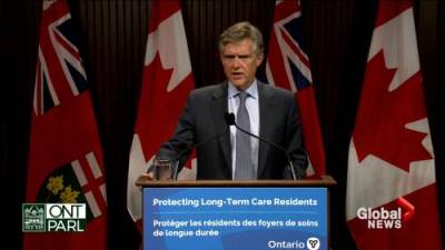 Rod Phillips - Ontario makes COVID-19 vaccines mandatory for all long-term care home staff - globalnews.ca