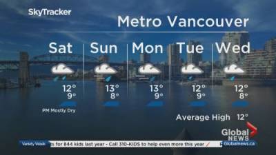 B.C. evening weather forecast: October 22 - globalnews.ca - Britain - city Columbia, Britain - city Vancouver