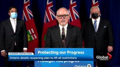 Ontario lays out roadmap to ending COVID-19 public health restrictions - globalnews.ca