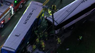 Bus crash closes portion of White Horse Pike in Winslow Township - fox29.com - state New Jersey - county Pike