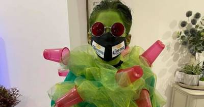 Hamilton schoolboy dresses up as coronavirus for Halloween - dailyrecord.co.uk