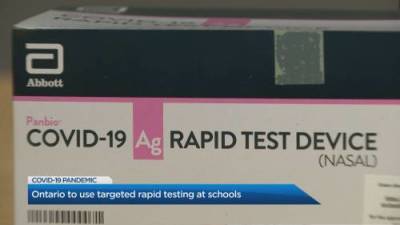 Marianne Dimain - Ontario announces COVID-19 rapid tests in schools where transmission is high - globalnews.ca
