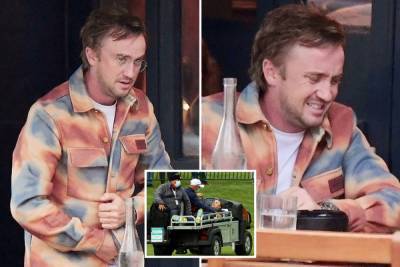Tom Felton - Harry Potter - Tom Felton spotted for the first time since Harry Potter star collapsed at Ryder Cup golf course after health scare - thesun.co.uk - Usa