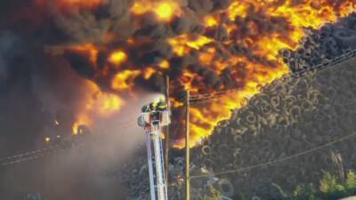 Firefighters battle blaze at recycling facility in Southwest Philadelphia - fox29.com