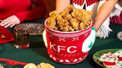 KFC creates holiday sweaters for its fried chicken buckets - fox29.com - state Kentucky - city Louisville, state Kentucky