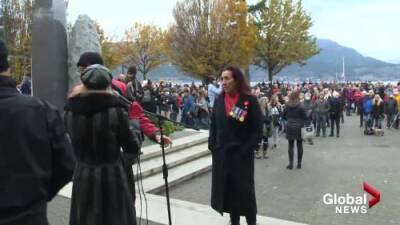 Anger in Kelowna after Remembrance Day ceremony disrupted - globalnews.ca