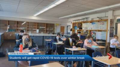 Ontario to send students home with rapid COVID-19 tests for holiday break - globalnews.ca