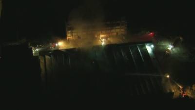 Marcus Hook - Crews battling 2-alarm warehouse fire in Marcus Hook - fox29.com - state Pennsylvania - state Delaware