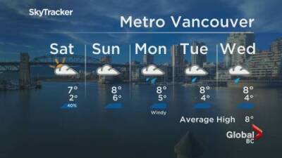 B.C. evening weather forecast: Nov 19 - globalnews.ca - Britain - city Columbia, Britain - city Vancouver