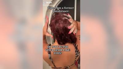 Woman's hairdressing video on TikTok says we're all washing our hair wrong - fox29.com