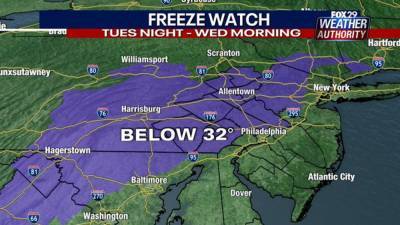 Weather Authority: Few showers expected Election Day ahead of freeze watch - fox29.com
