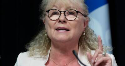 Marguerite Blais - Christian Dubé - Quebec seniors minister won’t appear at inquest into COVID long-term care deaths due to illness - globalnews.ca