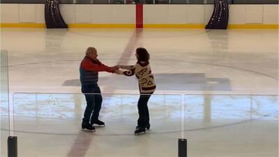 77-year-old dad battling 2 forms of cancer nails ice skating routine in viral video - fox29.com