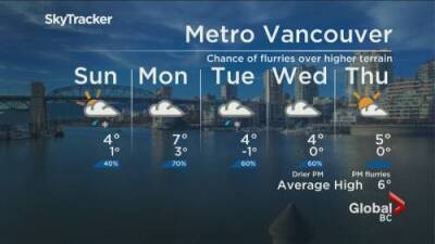 B.C. evening weather forecast: Dec. 11 - globalnews.ca - Britain - Columbia, Britain