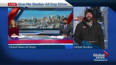 Jesse Beyer - Global Edmonton’s 18th annual Give Me Shelter donation drive on a chilly Wednesday - globalnews.ca