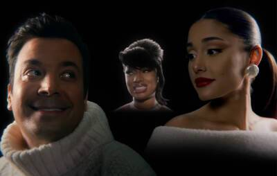 Jimmy Fallon - Ariana Grande - Megan Thee-Stallion - Megan Thee Stallion - Ariana Grande and Megan Thee Stallion join Jimmy Fallon for COVID-19 Christmas song - nme.com