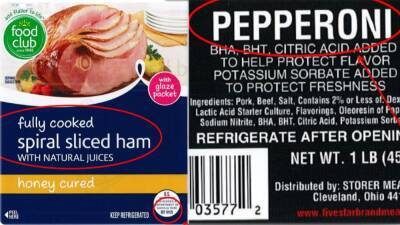 234K pounds of ham, pepperoni products recalled over listeria concerns - fox29.com - state Michigan - county St. Clair