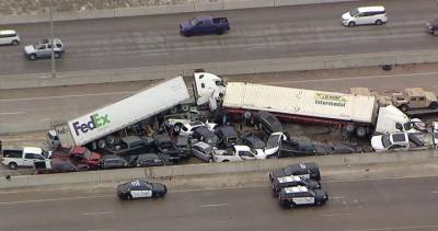 At least 6 dead in 130-car pileup on icy Texas highway - globalnews.ca - state Texas