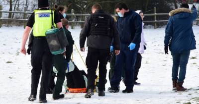 Covid rule breakers 'outnumber' police as hundreds flock to sledging hotspots - mirror.co.uk - county Park - county Hill