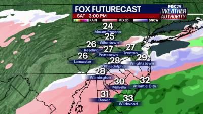 Scott Williams - Winter Weather Advisories - Weather Authority: Sleet, freezing rain to impact area Saturday, Sunday - fox29.com - state New Jersey - state Delaware