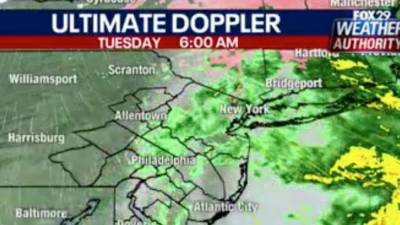 Weather Authority: Freezing rain moves out of the region Tuesday - fox29.com - Philadelphia - county Berks - region Tuesday