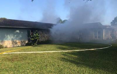 Child burned in Brevard house fire, officials say - clickorlando.com - county Brevard