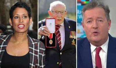 Phillip Schofield - Piers Morgan - Tom Moore - Naga Munchetty and Piers Morgan react as Captain Tom Moore dies age 100 after Covid battle - express.co.uk - Britain