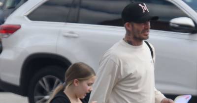 David Beckham - David Beckham spotted with daughter Harper after Rebecca Loos revealed new life in Norway as covid tester - ok.co.uk - county Miami - Norway - county Beckham
