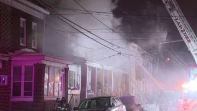 1 dead, 12 displaced after fire tears through rowhomes in Trenton - fox29.com - city Trenton