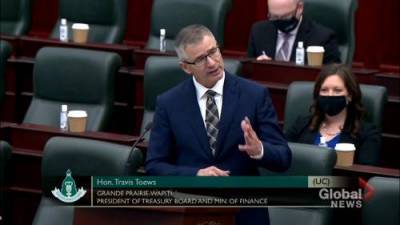 Travis Toews - Alberta budget 2021: no new taxes or tax increases - globalnews.ca