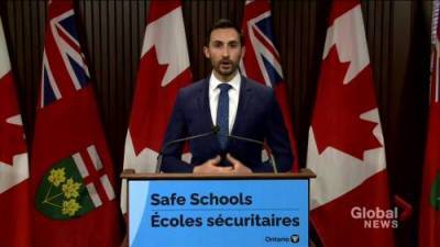 Stephen Lecce - Coronavirus: Ontario to reopen remaining shuttered schools for in-person learning in February - globalnews.ca