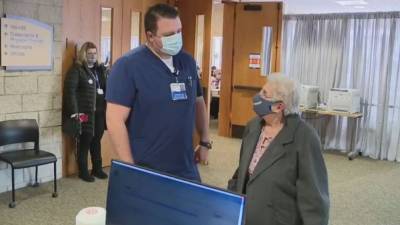 88-year-old gets coronavirus vaccine shot from special nurse - her grandson - fox29.com - state Michigan - county Dearborn