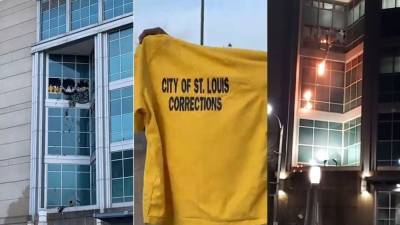 Justice Center - Inmates set fires, break windows at St. Louis jail, officials say - fox29.com - county St. Louis