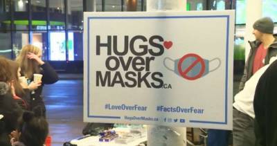 ‘Hugs Over Masks’ protesters charged after Sunday demonstration at Hamilton city hall - globalnews.ca - city Hamilton