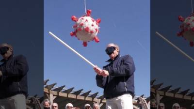 Beating COVID-19: Senior citizens take swing at virus-shaped piñata after getting vaccinated - fox29.com - county Bay - state Virginia - city Chesapeake, county Bay