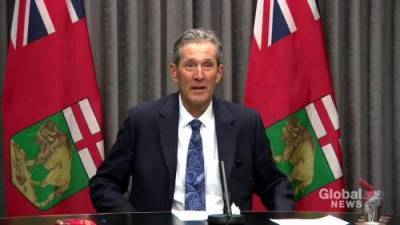 Brian Pallister - Manitoba premier commemorates 1-year anniversary of COVID-19 pandemic - globalnews.ca