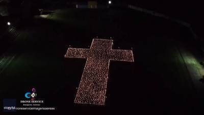 More than 1,000 candles form cross to remember COVID-19 victims in Brazil - fox29.com - Brazil