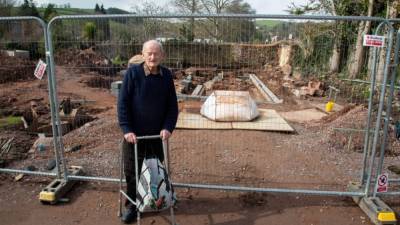 Homeowner unearths remains of lost 13th century palace under his garden - fox29.com