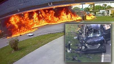 4-year-old boy dies after plane crashes into mother's SUV in South Florida neighborhood - fox29.com - state Florida - county Pine