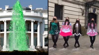 Barack Obama - White House fountains dyed green for St. Patrick’s Day, dancers line up at Irish embassy - fox29.com - Ireland - Washington